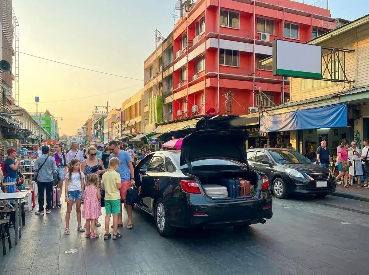Khao San Road, Bangkok – taxi from Hua Hin