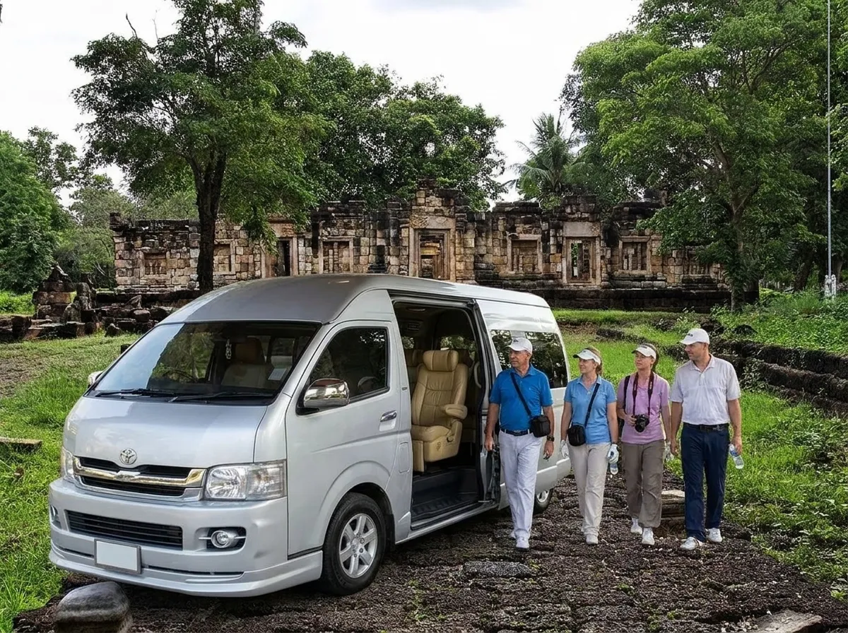 Prasat Sdok Kok Thom – taxi from Hua Hin